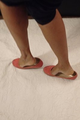 Getragene rosa Ballerinas  Größe 37