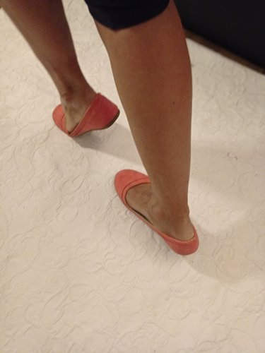 Getragene rosa Ballerinas  Größe 37