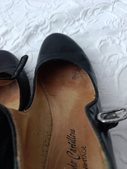 Getragene Pumps schwarz Größe 38,5  Riccardo Cartillone - Vintage