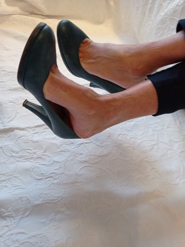 Stark getragene türkise Pumps Größe 39 von 5th Avenue