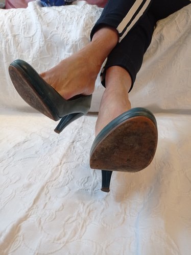 Stark getragene türkise Pumps Größe 39 von 5th Avenue