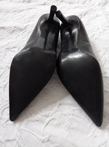 Getragene Pumps schwarz Absatz 7 cm Größe 36 5th Avenue