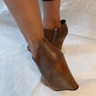 Getragene High Heels  Gr. 38  braun  Absatz 12 cm  Plateau 3 cm  buffalo london