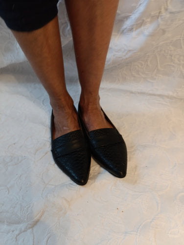 Getragene schwarze Ballerinas  Gr. 38  buffalo london