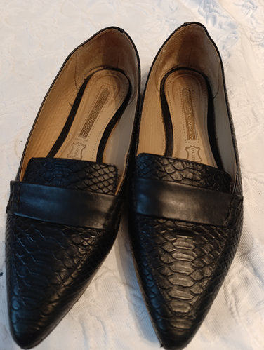 Getragene schwarze Ballerinas  Gr. 38  buffalo london