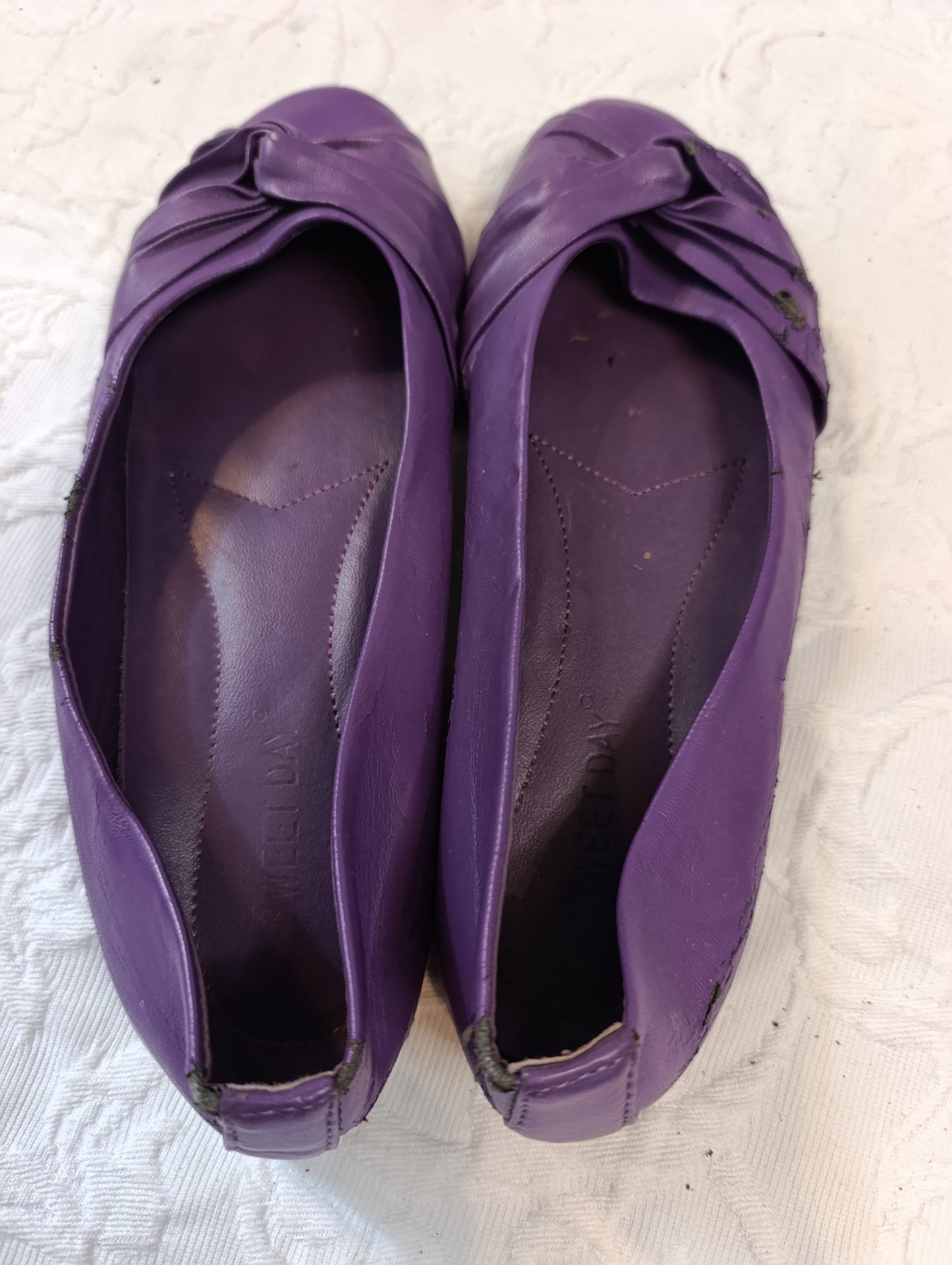 Getragene, lila, Ballerinas, Größe 37, Sweet Day