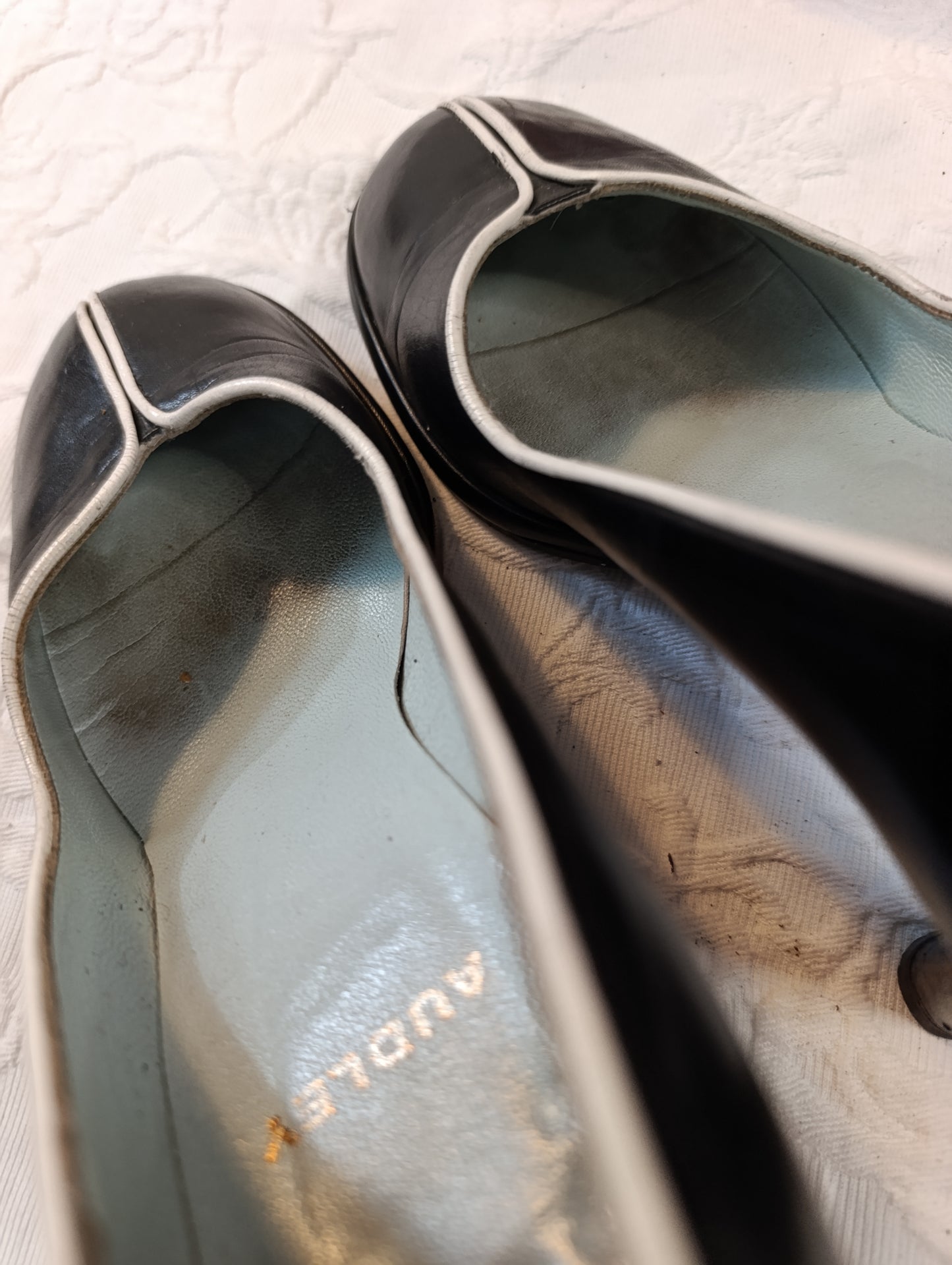 Getragene Pumps, schwarz, Absatz 9 cm, Größe 38 Audley