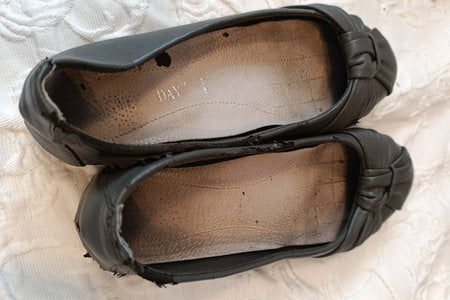 Getragene graue Ballerinas  Größe 36  Sweet Days