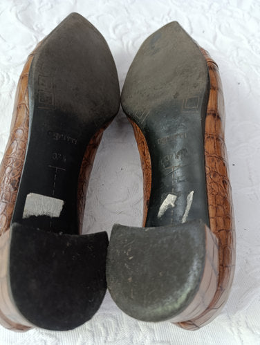 Getragene Pumps braun Absatz 3 cm Größe 37 5 ogritti