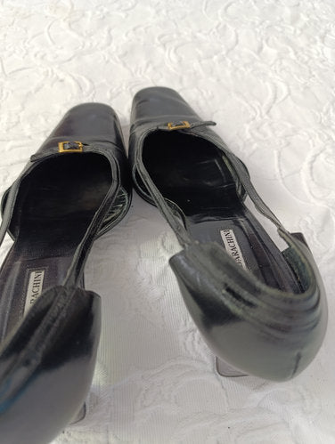 Getragene Pumps  schwarz  Absatz 5 cm  Größe 3, 5  luciano barachini