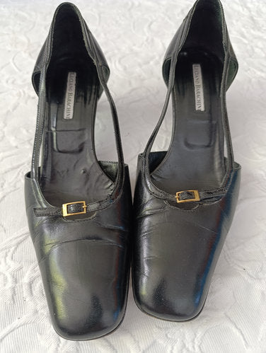 Getragene Pumps  schwarz  Absatz 5 cm  Größe 3, 5  luciano barachini