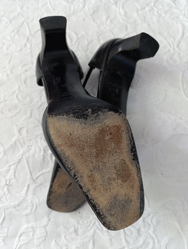 Getragene Pumps  schwarz  Absatz 5 cm  Größe 3, 5  luciano barachini