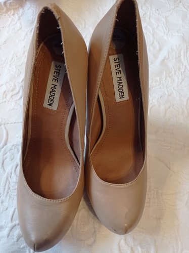 Getragene High Heels beige  Größe 39  Steve Madden