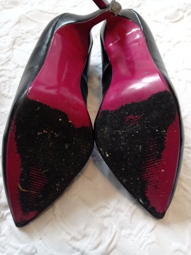 Getragene High Heels  schwarz  Größe 37  11 cm Absatz