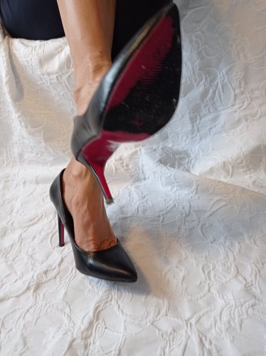 Getragene High Heels  schwarz  Größe 37  11 cm Absatz