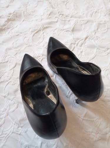 Getragene High Heels  schwarz  Größe 37  11 cm Absatz