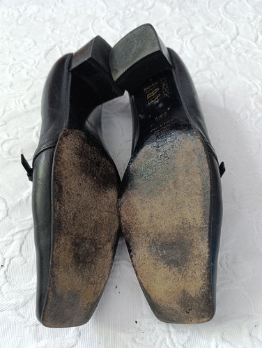 Getragene Pumps schwarz Absatz 3 cm Größe 39 5 maripe