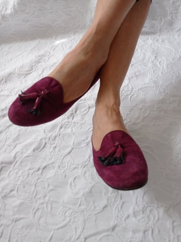 Getragene lila Ballerinas Größe 36 Claudia Obert