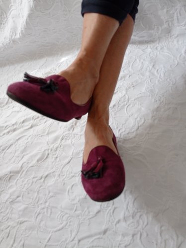 Getragene lila Ballerinas Größe 36 Claudia Obert