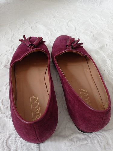 Getragene lila Ballerinas Größe 36 Claudia Obert