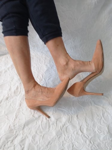 Getragene High Heels  Größe 40  Absatz 10 cm  Mango