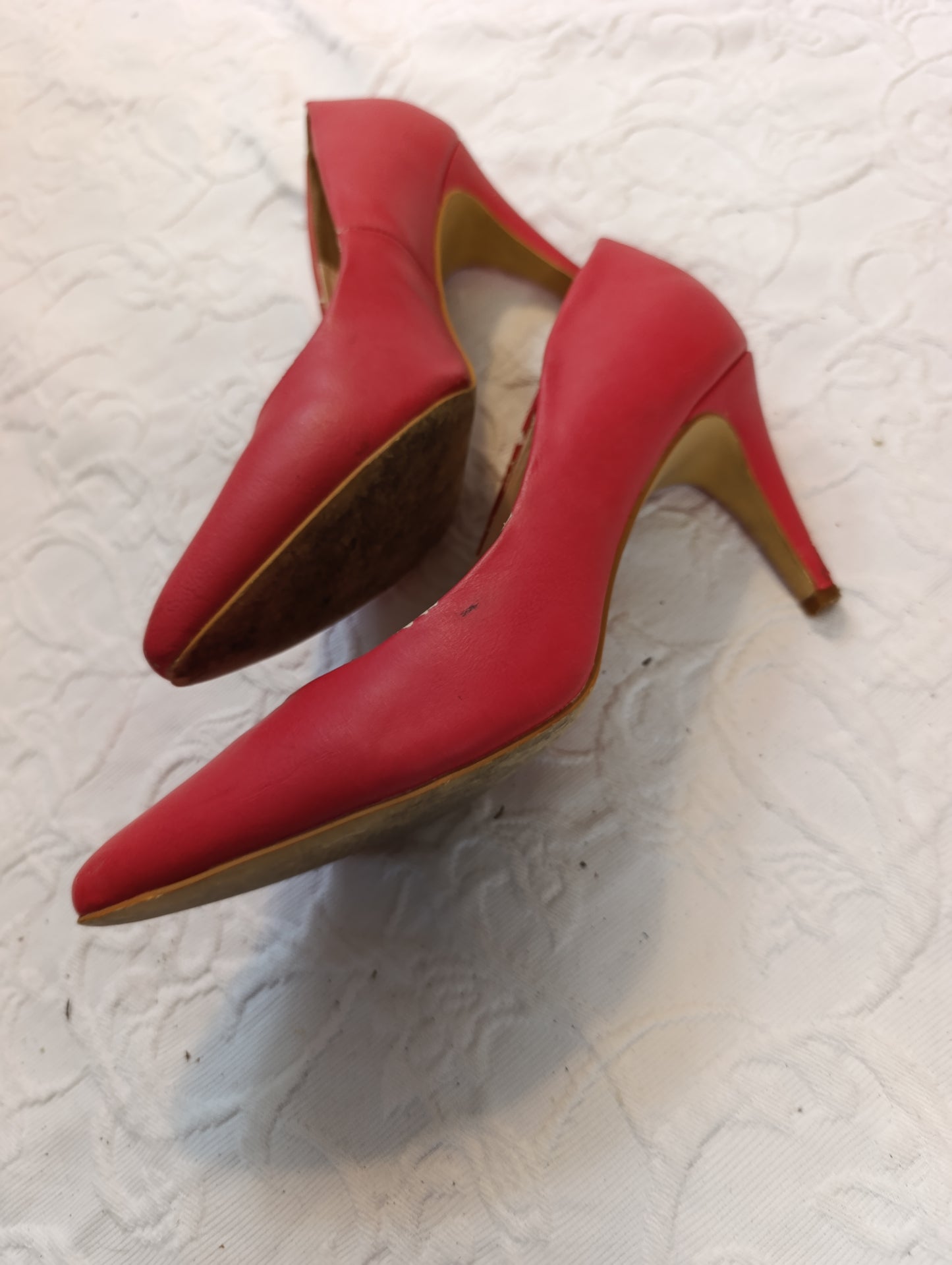 Getragene High Heels, Größe 38, Absatz 8 cm, City Walk