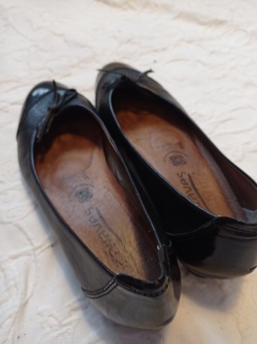 Getragene schwarze Ballerinas  Größe 39  softwave