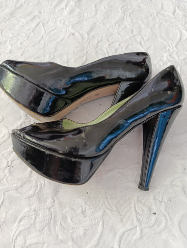 Getragene High Heels  Plateau  PeepToe   Größe 37  Giullietta