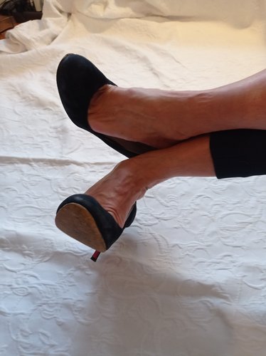 Getragene High Heels schwarz   Größe 39 Buffalo