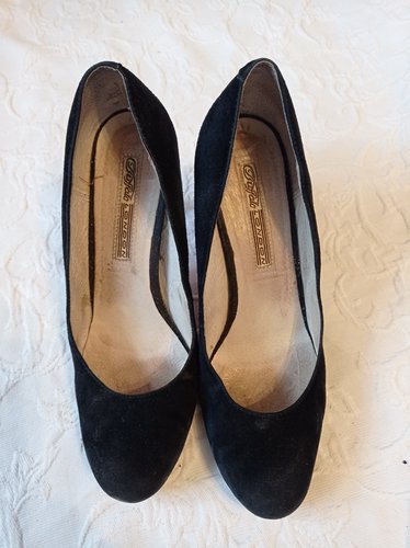 Getragene High Heels schwarz   Größe 39 Buffalo