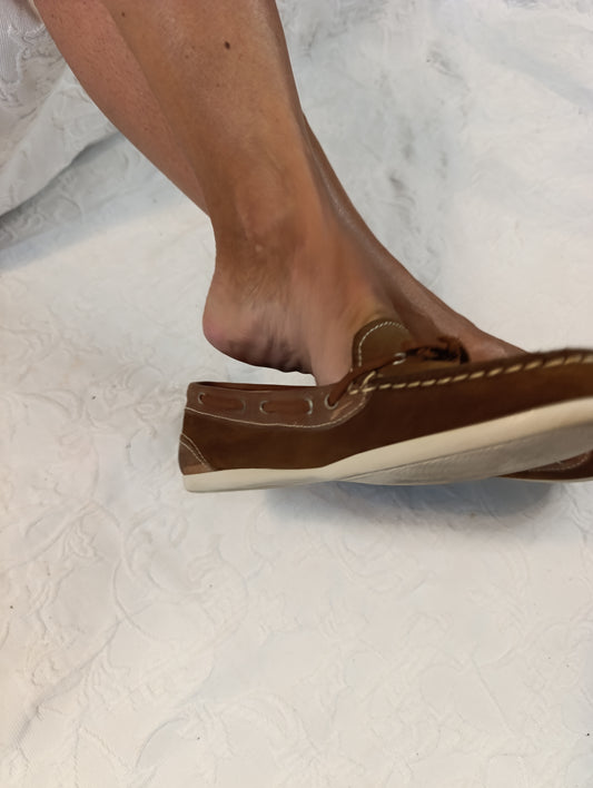 Getragene braune Mokassin  Größe 37  Janet D