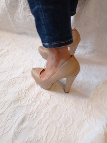 Getragene High Heels beige  Größe 39  Steve Madden