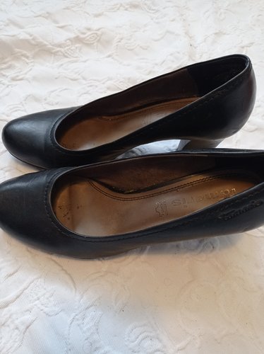 Getragene Pumps schwarz Stewardess Schuhe Größe 39  Tamaris