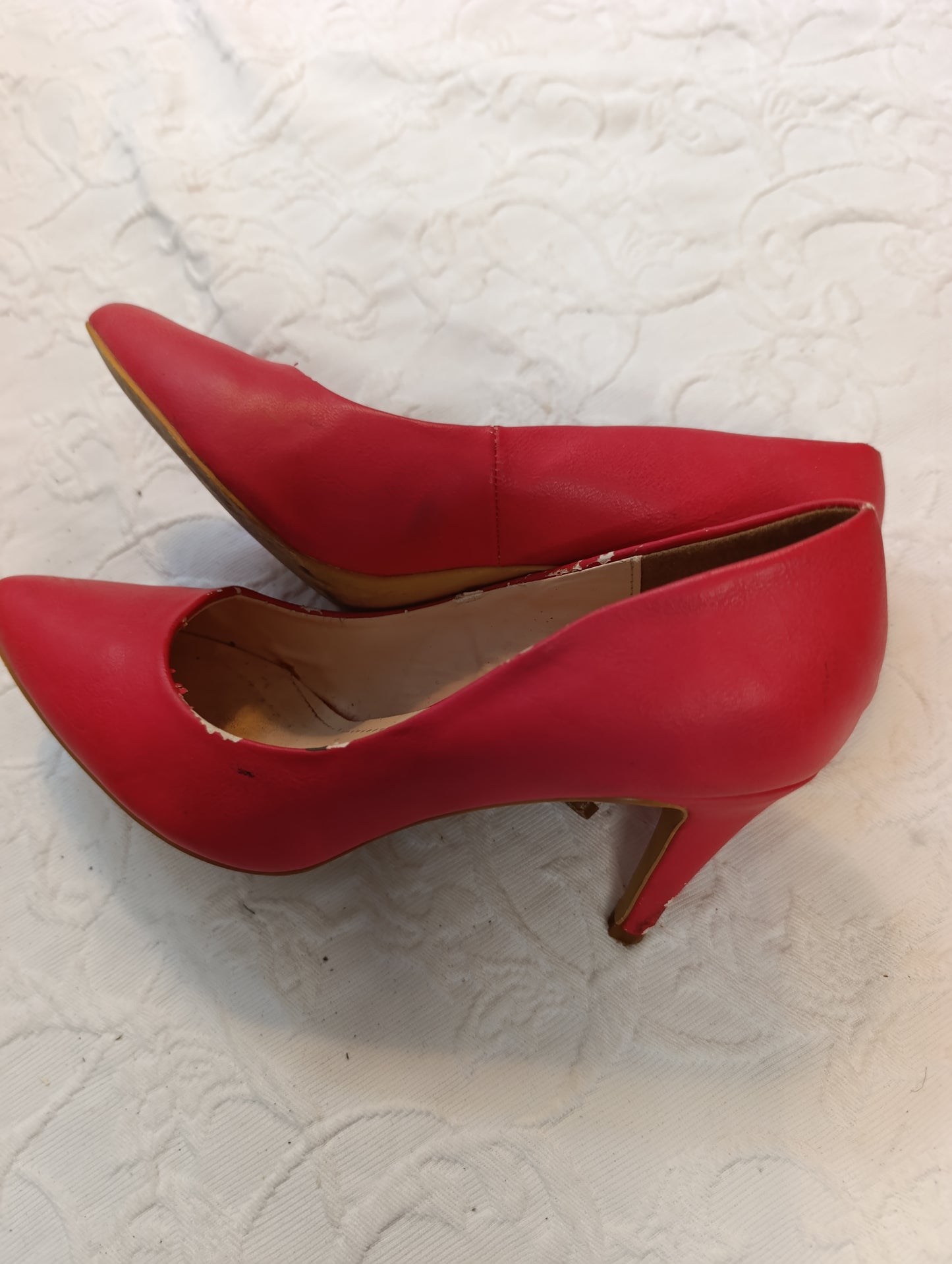 Getragene High Heels, Größe 38, Absatz 8 cm, City Walk