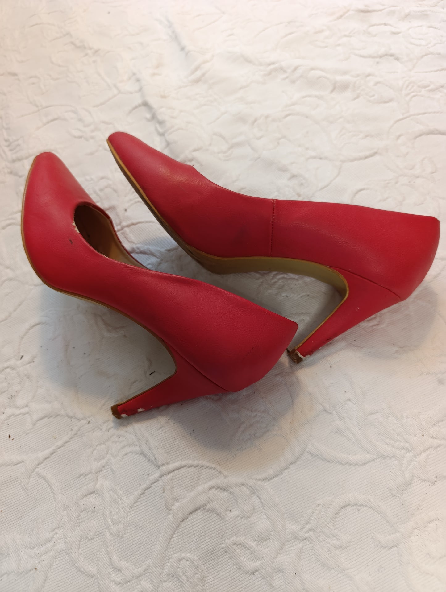 Getragene High Heels, Größe 38, Absatz 8 cm, City Walk